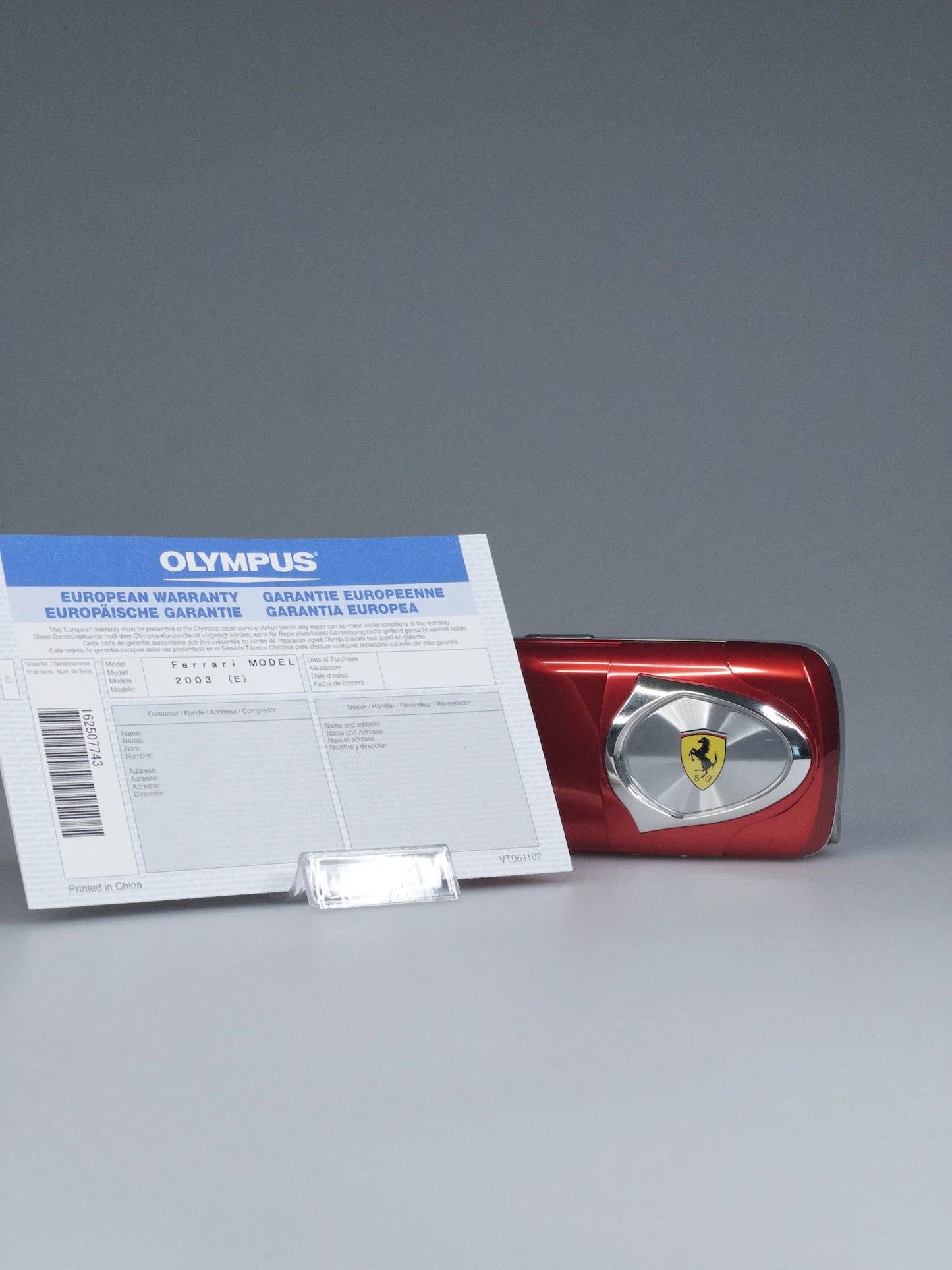 Olympus Ferrari DIGITAL MODEL 2003